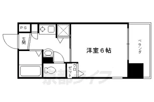 エステムコート京都河原町プレジール【8階】の間取り