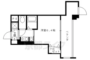 エステムコート京都河原町プレジール【904号室】の間取り