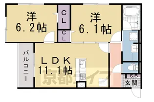 アメニティーノース【3階】の間取り