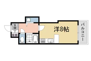 ロイヤルビーブル【205号室】の間取り