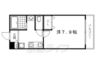 Largo讃州寺【102号室】の間取り