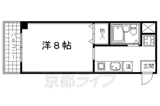 CASA・DE・大橋【407号室】の間取り