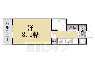 CASA・DE・大橋【402号室】の間取り