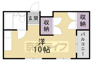 ルポール麩屋町【302号室】の間取り