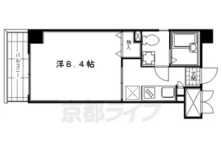 THE CITY 京都五条【6階】の間取り