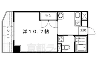 THE CITY 京都五条【101号室】の間取り