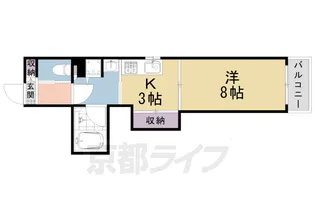 コモド麩屋町三条【2階】の間取り