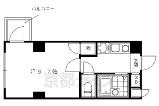 グランタック河原町五条【7階】の間取り