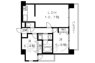 サントーア高倉【9階】の間取り