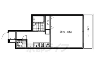 ドミトリィ御池【402号室】の間取り