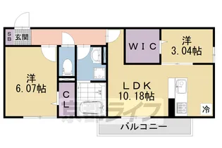 エスポワール瀬田【1階】の間取り