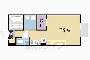 ミリカ城南宮【1階】の間取り