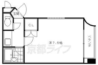 グレースU【402号室】の間取り