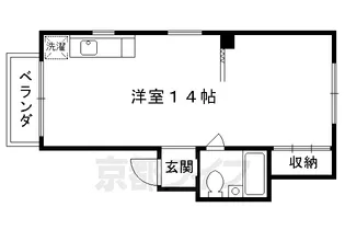 ヴィラージュ醒ヶ井【603号室】の間取り
