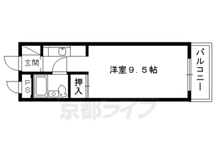 ステューディオ419【101号室】の間取り