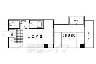 柳風館【303号室】の間取り