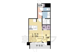 レオンコンフォート西大路御池【1階】の間取り