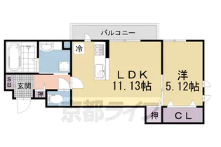 Lucent本堅田【2階】の間取り