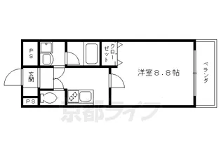 ハーモニアス松原【6階】の間取り