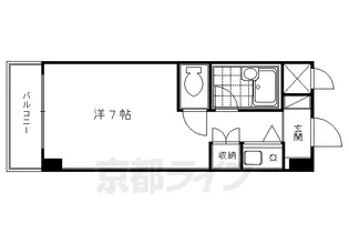 ノアーズアーク京都五条【702号室】の間取り