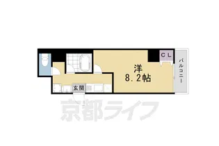 RAVENNA【101号室】の間取り