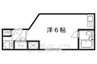 京善ビル【408号室】の間取り