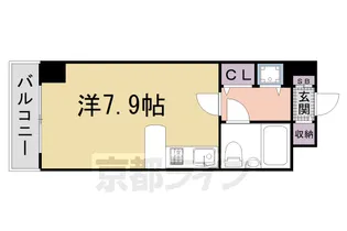 エイブル創久五条大宮【3階】の間取り