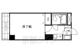トーカン五条烏丸キャステール【901号室】の間取り