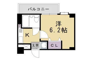 トーカン五条烏丸キャステール【905号室】の間取り