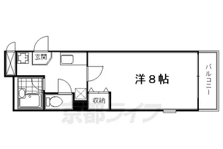 エトワール四条【402号室】の間取り