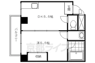 Force Nishiki【503号室】の間取り