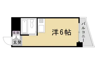 朝日プラザ高瀬川【3階】の間取り