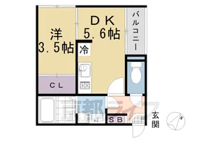 ブライト伏見【3階】の間取り