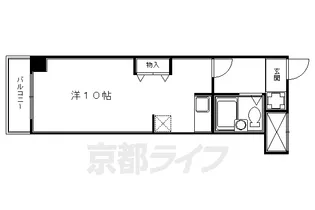 ラピス四条【3階】の間取り