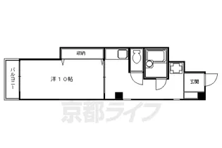 ラピス四条【308号室】の間取り