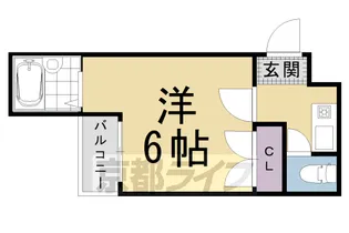 スカイロード御池【303号室】の間取り
