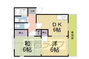 ドミールエーデンC棟【110号室】の間取り