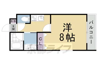 クオリエ京都堀川アネックス【503号室】の間取り