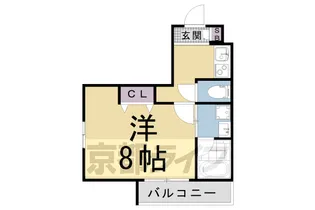 クオリエ京都堀川アネックス【505号室】の間取り