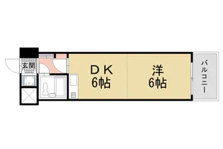 ライオンズマンション二条高倉【705号室】の間取り
