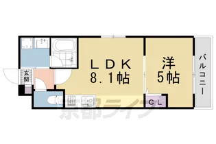 CUOREtakeda【207号室】の間取り