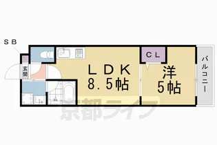 CUOREtakeda【310号室】の間取り