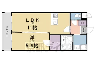 ベラジオ雅び京都洛央【2階】の間取り