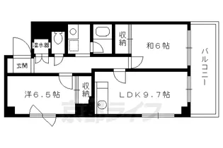 シェ・レ・クレール【903号室】の間取り