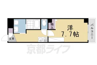 プルミエ千本寺之内【202号室】の間取り