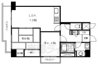ロートレック中京【904号室】の間取り