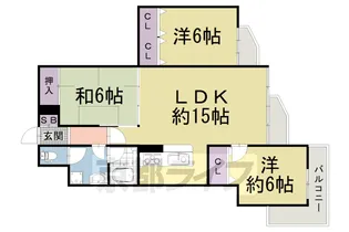エギュー・ド・ブランシェ【4階】の間取り