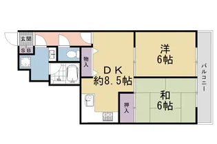 シェモア御池衣棚【3階】の間取り