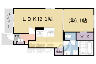 シモン宝ヶ池【101号室】の間取り