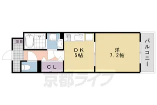 ヴィラ デュース【4階】の間取り